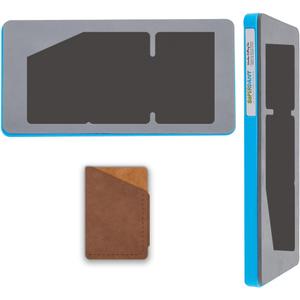 SUPERDANT Leather Card Case - Slim Wallet for Men & Women - Business Card Holder - Craft Die Cutter - Wooden Die Cuts - Vintage DIY Art
