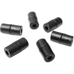 CooBigo 100pcs Black Plastic Buckles Lanyard Safety Breakaway Pop Barrel Connectors for Paracord & Ribbon Lanyards Necklace