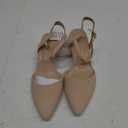 Women's Pumps 2 Inch Chunky Block Heel Pointed Toe Ankle Strap Slingback Wedding Party Dress Shoes 7.5