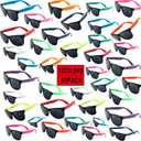 60 Pack Sunglasses Bulk for Party favors,12 Neon Sun Glasses with UV400 Protection,Great Gift for Pool &Beach Party,Birthday,Goody Bag Filler,Outdoor Party Supplies for Teens Adults