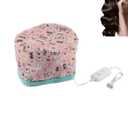 Hair Steamer Cap for Deep Conditioning, 3 Heat Settings Heat Cap for Natural Curly Hair Care, Detachable Liner Conditioning Cap with Silicone Layer and Elastic Cord, Reusable Steam Cap for Women