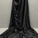 Halfisland Summer Satin High Neck Backless Sleeveless Midi Dresses for Women Elegant Mock Neck High Waist Cross Back Cocktail Dress Black L