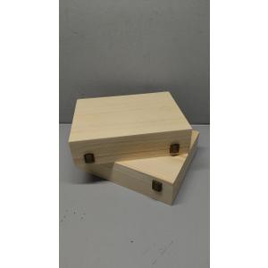 HIPNOOK 2 Pack Unfinished Wooden Box with Lid – 12"x9"x3.1" Decorative Storage Keepsake Memory Boxes Natural Pine Wooden Boxes for Crafts, DIY, Painting, Wood Burning,Wood Gift Box Ideal Gift & Home