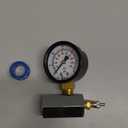 Gas Test Pressure Gauge 30 Pound, 30 PSI / 200 kPa, 3/4” FNPT Connection, Brass Valve, Chrome Plated Steel Body Assembly