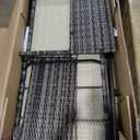 Shintenchi Outdoor Patio Furniture Sets, Wicker Patio sectional Sets 3-Piece, All Weather Wicker Rattan Patio Seating Sofas with Glass Coffee Table and Cushion (Blue Grey)