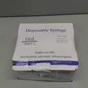 1ml Syringe with Cap 31G 1/4-inch 6mm Syringes, Pack of 100, Disposable 1cc 31 Gauge Individual Package