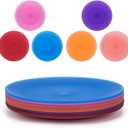 KX-WARE Everyday Plates set of 12 - Unbreakable and Reusable 10 inch Plastic Dinner Plates, Coastal Color | Dishwasher Safe, BPA Free