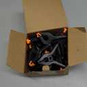 24 Pack 3.5 inch Plastic Spring Clamps, Black Heavy Duty Clips, Backdrop Clips, Plastic Clamps for Crafts, Backdrop Stand, Woodworking, Photography