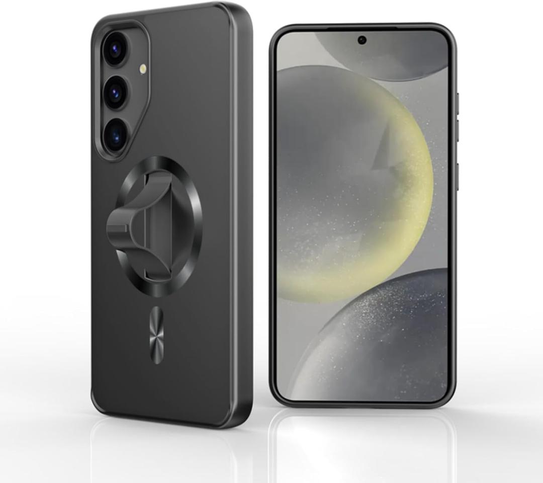 AUROX for Samsung Galaxy S25 Case with Invisible Stand, Compatible with MagSafe, Magnetic Case for Samsung S25 Phone Case, Shockproof Slim Phone Case with Kickstand, Black AUROX for Samsung Galaxy S25 Case with Invisible Stand, Compatible with MagSafe, Magnetic Case for Samsung S25 Phone Case, Shockproof Slim Phone Case with Kickstand, Black