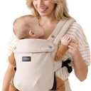 Momcozy PureHug Baby Carrier - Ergonomic, Cozy and Lightweight for 7-45 lbs
Easy to Put On, IHDI Hip-Healthy, 3D EVA Lumbar Support, X-Straps for Even Weight Distribution, 100% Cotton, Khaki