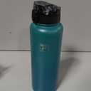 Fanhaw 40 oz Insulated Stainless Steel Water Bottle with Chug Lid, Leakproof & Sweat-Free Extra-Large Metal Bottle for Outdoor, Hiking & Gym (Green Blue)