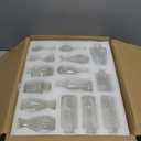 36Pcs Bud Vases Set Small Vintage Glass Bottles Clear Bud Vases in Bulk Multiple Shape Cute Glass Vases for Rustic Wedding Centerpieces Table Decorations and Home Decor (Clear)