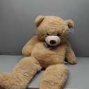 MaoGoLan Giant Big Teddy Bear 4 Feet 47 inch Life Size Tan Plush Bear Brown Stuffed Animal for Children Boyfriend