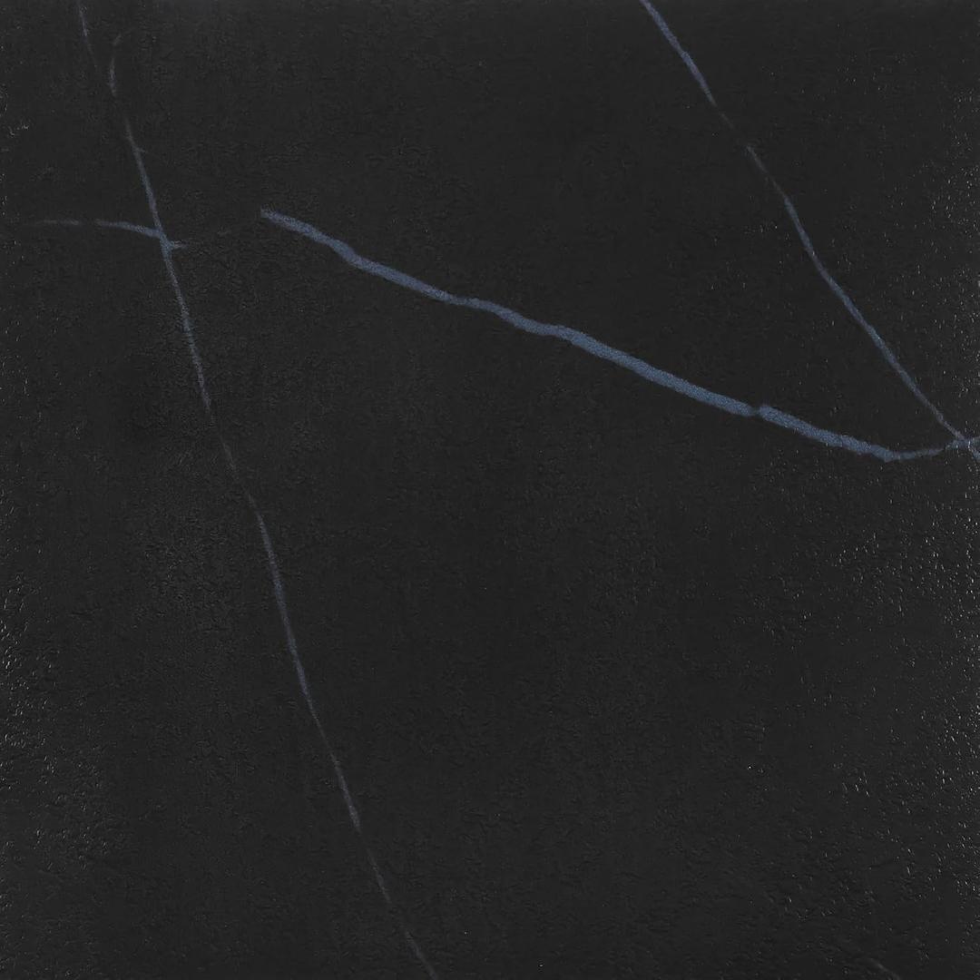 VEELIKE Modern Black Marble Peel and Stick Floor Tile 12x12 Inch 24-Pack Self Adhesive Vinyl Floor Tiles Peel and Stick Waterproof Vinyl Flooring Tile Black Stick on Tiles for Kitchen Bathroom Bedroom