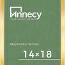 Annecy 14x18 Picture Frame Gold1 Pack, 14 x 18 Picture Frame for Wall Decoration, Classic Gold Minimalist Style Suitable for Decorating Houses, Offices, Hotels