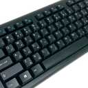 SolidTek Bilingual Farsi English Black USB Wired Computer Keyboard