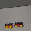 Battery Operated Locomotive Train, Magnetic Trains Toy for Wooden Tracks, Motorized Train Compatible with Thomas, Brio, Chuggington, Melissa & Doug