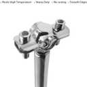 Wall Mount Pipe Supports,Ceiling Mount Pipe Strap Clamp,TTZEZE 304 Stainless Steel Adjustable Pipe Bracket Holder Pipe Straps with Screws for PVC Metal Water Pipe Tube Fitting (38-40mm/1.5-1.6'')