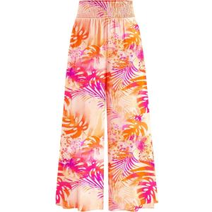PRETTYGARDEN Women's 2025 Summer Flowy Wide Leg Palazzo Pants Dressy Casual Elastic High Waisted Pockets Boho (S)