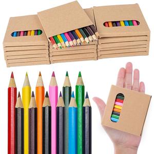 300 Count Colored Pencils Bulk, 25 Pack Colored Pencils in 12 Colors, 3.5 Inch Mini Drawing Pencils Set, Pre-sharpened Coloring Pencils for Kids, Ideal Back to School Supplies & Classroom Prizes