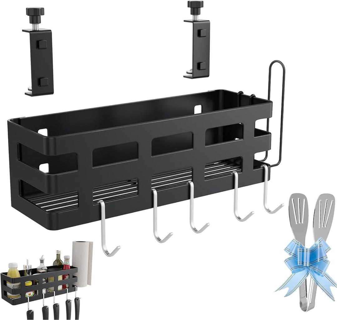 Griddle Caddy for Blackstone 28/36/22/17 inch, Universal BBQ Grill Caddy for Outdoor Grill with Paper Towel Holder & 9" Tong, for Blackstone Griddle Accessories Tool Holder Caddy