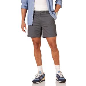 Amazon Essentials Men's Classic-Fit 7" Chino Shorts (36, Charcoal)