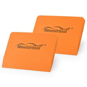 NEWISHTOOL Soft Silicone Small Squeegee for Vinyl, 2 PCS PPF Tools Window Tinting V-Blade Scraper for Window Film Application, Car Paint Protective Film Installation & Water Removal