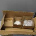 Bathroom Accessories Set, 6-Piece Bathroom Accessory Set, Toothbrush Holders Set, Soap Dispenser, Vanity Tray, Tumbler, Cotton Swab Jars, Bathroom Organizer for Modern Bathrooms (Marble White)