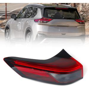 Huray Left LED Outer Tail Light Fit for Nissan Rogue 2021-2024, LH Taillight Tail lamp Rear Brake Lamp Assembly OE Style Replacement for NI2804122 265556RR0A Driver Side