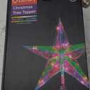 Lumary Christmas Tree Topper 7.6 Inch, Color Changing Xmas Star with Bluetooth App/Remote Control, 80+ Scenes & Music Sync, Multicolor RGB Christmas Tree Decor for Holiday, Multicolor