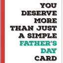 Simple Fathers Day Card for Dad, Father's Day Gifts for Dad Stepdad Papa, Fathers Day Card from Daughter Son Kids Step Daughter Stepson, Fathers Day Greeting Cards from Kids