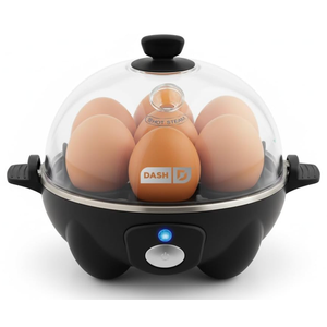 Dash Rapid Egg Cooker  Boiler, Poacher & Steamer  Includes Measuring & Recipe Guide  Dishwasher Safe  BPA Free  Holds 7 Eggs, Cream