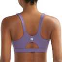 RUNNING GIRL Sports Bra for Women High Support, Molded Cup High Impact Sports Bras for Women with Sewn in Pads (X-Large, Dusty Lavender)