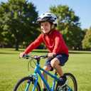 Kids Bike Helmet, Adjustable Toddler Youth Helmet with Detachable Visor & LED Light for 3-5/5-8/8-12 Years Boys Girls, Multi-Sport Helmet for Bicycle Cycling Scooter Skating, 2 Sizes