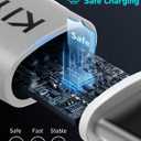 USB A to USB C Cable Fast Charging 66W, 2Pack 3FT Coiled Braided USBC Phone Charger Cables for Car, Short USB to USB Type C Cord for iPhone 17 16 15 Pro Max, Samsung Galaxy S24 S23 and More-Silver