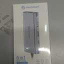 UtechSmart USB C Hub, USB C Ethernet Multiport Adapter, 6 In 1 USB C to HDMI Dock Compatible for Macbook Pro/Air, Chromebook, Dell XPS, HP and Type C Devices (Gigabit Ethernet 100W PD 4K HDMI USB 3.0) (Grey)