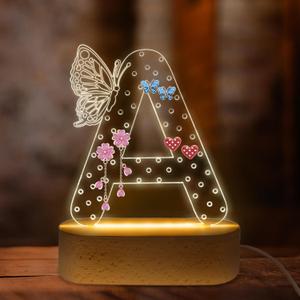 COSHAYSOO Initial Earring Holder Organizer Acrylic for Tween Preteen Teen Girls, Unique Easter Basket Stuffers Birthday Gifts for 8 9 10 11 12 13 14 16 18 Year Old Girl Vanity Accessories Letter A