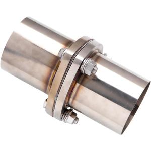 3 Bolt 3.0" OD Exhaust Flange Repair Pipe Kit.Stainless Steel Exhaust Welding Flange Quick Repair for Exhaust Flange Pipe With Gasket,Flange Bolt and Nut