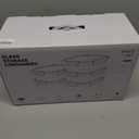 5-Pack Borosilicate Glass Containers with Tempered Lids, 35.2oz/4.4 Cup Airtight Meal Prep Set, Microwave/Freezer Safe (Pink)