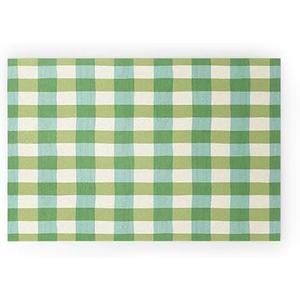 Deny Designs Welcome Mat, 20" x 30", Avenie Fruit Salad Gingham Green