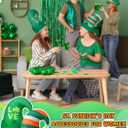 24 Pcs St. Patrick's Day Hat Bulk Felt Leprechaun Shamrock Cap Irish Top Hats for Adult Men Women Parades Event Dress-up Cosplay