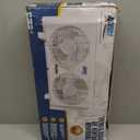 Seasons Comfort Twin Window Fan, Reversible Airflow Control, 9 Inch, 2 Speeds, Expandable, Exhaust, Dual Fan - Ideal for Home, Kitchen, Bedroom & Office