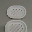 Topsky Soap Dish for Shower, 2pcs Soap Dishes Soap Savers for Bar Soap, Soap Bar Holder Shower with Drip Tray, Plastic Soap Holders with Drain for Kitchen Sink, Easy to Clean, Dry,White