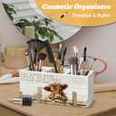 Highland Cow Gifts Pen Holder Organizer for Desk Accessories | I Will Love You Till the Cows Come Home Farmhouse Highland Cow Wooden Box Sign Desk Decorations for Home Bedroom Office Decor