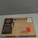 TEAMIX 20 Inch Monitor Stand Riser, Wooden Desktop Riser for TV/PC/Laptop/Printer, Rustic Brown Monitor Riser with Storage, Computer Stand Keyboard Organizer