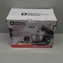 Kitchen in the box Stand Mixer,3.2Qt Small Electric Food Mixer,6 Speeds Portable Lightweight Kitchen Mixer for Daily Use with Egg Whisk,Dough Hook,Flat Beater (Black)