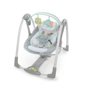 Ingenuity Swing 'n Go Lightweight Portable Baby Swing, Newborn to 9 Months, Hugs and Hoots