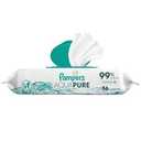 PAMPERS AQUA PURE BABY WIPES, 56 COUNT, 5 Pcs