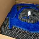 9x12 Large Area Rug, Bright Blue Soft Ultra Fluffy Plush Rug