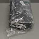 Qiqee Deep Black Gift Wide Bags with Tissue Paper for Wedding, Birthday, Party Supplies-7.9"x4.3"x9.6" Small Size Cardboard Gift Bags 48pcs Bags +Tissue Paper 